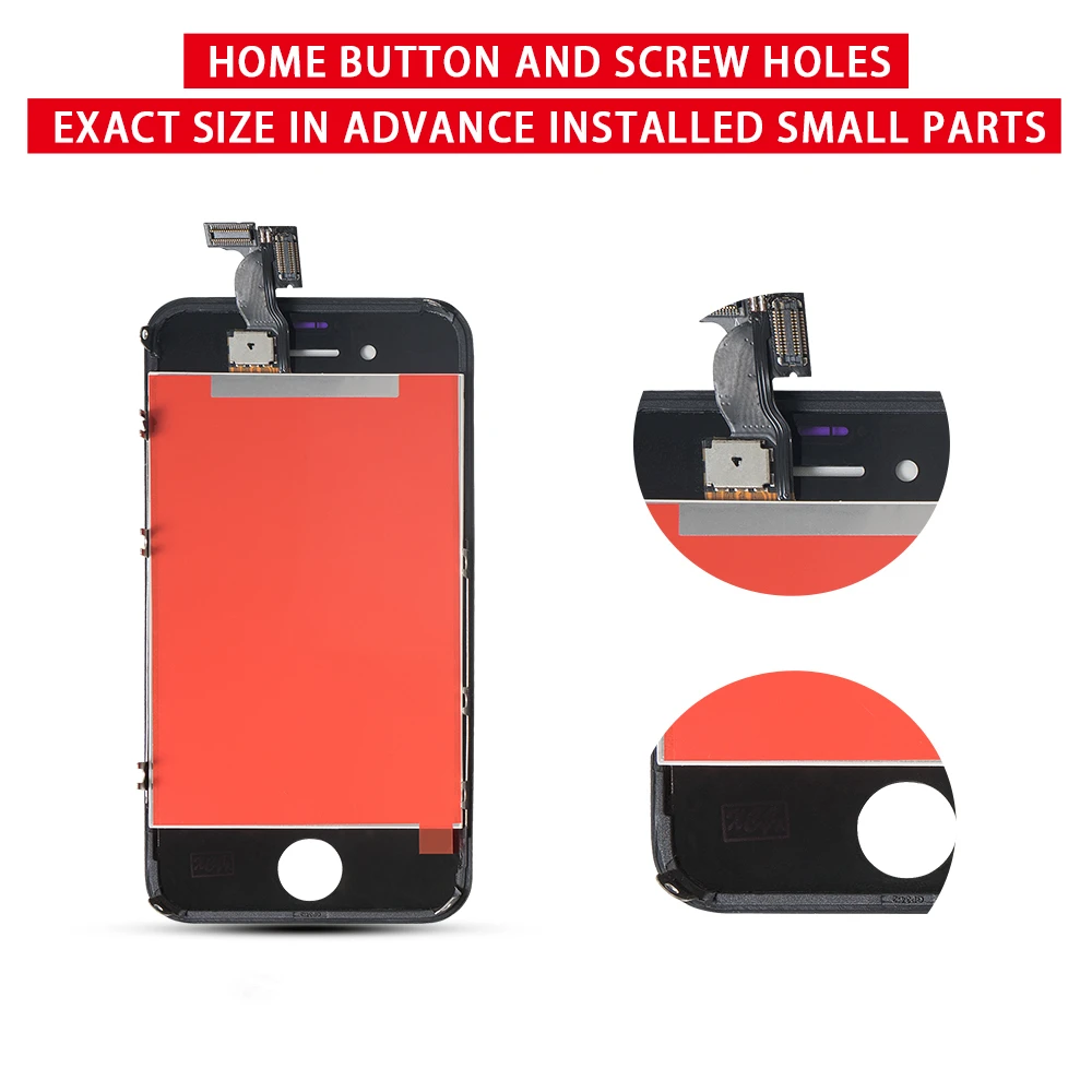 Lcd Display For Iphone 5 Touch Srceen Digitizer Assembly Zero Dead Pixel Screen A1428 A1429 Replacement With Repair Tools