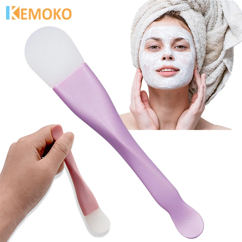 

Silicone Facial Mask Brushes face cleaning scraper DIY Face Mask Brush Soft Head Mud Applicator Makeup Spatula Make Up Beauty