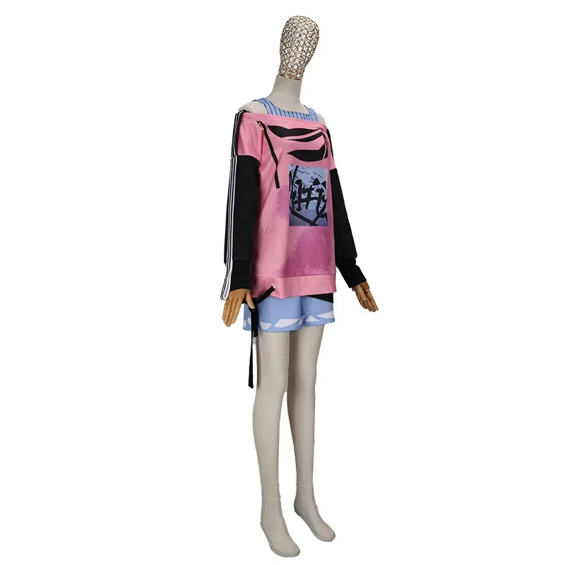 

qq38Wonderlands×Showtime Akiyama Mizuki Cosplay Costumes Colorful Stage Feat Amia Sweatshirt Mzk Role Play Wig Suit Women Girls