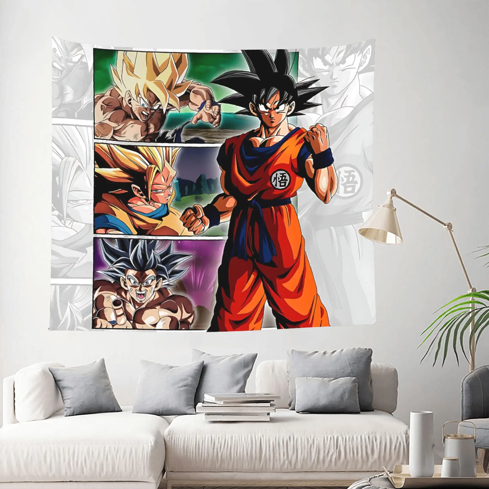 Customized Dragon Ball Goku cutecore Tapestry Bedroom Decoration funko Wall Hanging Blanket Tapestry Cool Stuff For Room