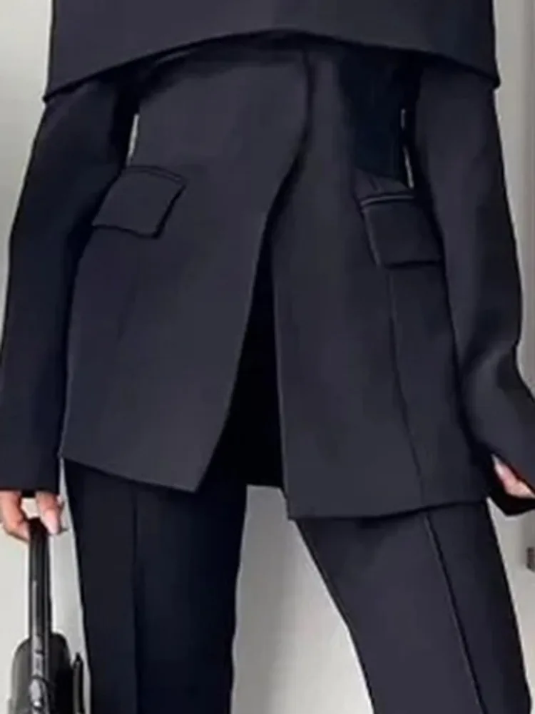 سترات نسائية بأكمام طويلة بلون سادة مكشوفة الكتفين سترات حضرية عصرية غير رسمية للتنقل في المكتب ملابس خارجية