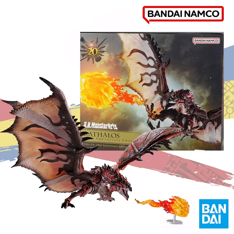 

Original Bandai box S.H.MonsterArts RATHALOS 20th Anniversary Edition assembly ornaments collection toy children's gift In shock
