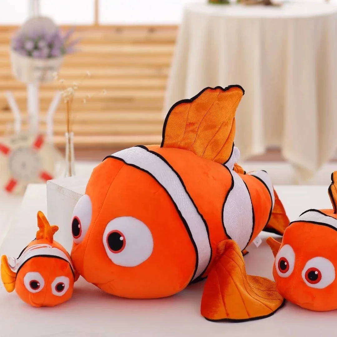 Soft Fish Nemo Plushies Cartoon Stuffed Movie Anime Clownfish Plushies Nemo Doll Pillow Sofa Bed Home Decor Birthday Gifts Girl