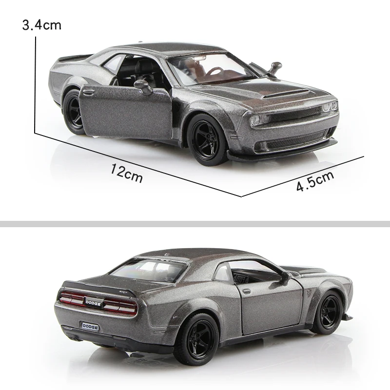 American Spuercar Series Dodge Challenger SRT Demon RMZ city 1:36 Alloy Car Model Gifts For Children Diecasts & Toy Vehicles