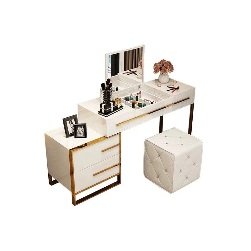 makeup toiletries Mini dressing table Jeweler mirror Hair style dressing table with mirror dorm essentials  comfortable for room