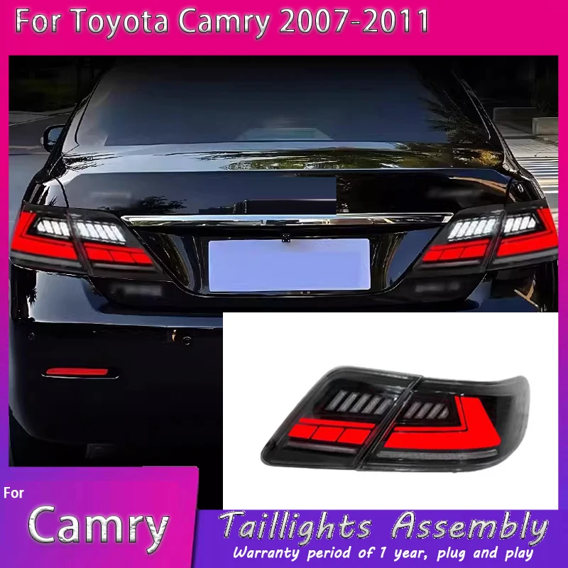 

Pair LED Taillights For Toyota Camry 2007 2008 2009 2010 2011 XV40 Gen Sedan Taillamp Rear Lamp Brake Fog Turn Signal DRL Light