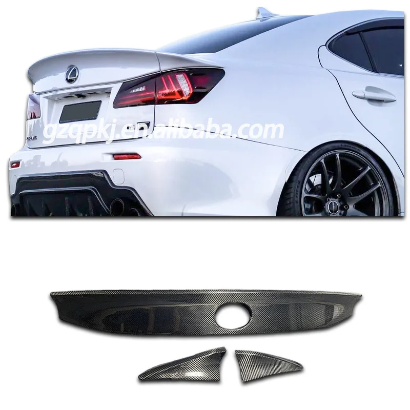 

Applicable to 06-12 Lexus IS250 is300 upgraded spoiler tail AIMGAIN carbon fiber tail spoiler punch-free diffuser is body kit