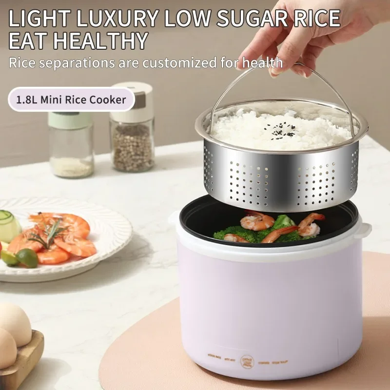 Multifunktionaler Mikrodruck-Reiskocher, elektrischer Kochtopf, 1,8 l, ein Topf, Mehrzweck-Antihaft-Topf, intelligente Steuerung