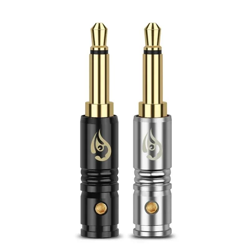 Audio Plug 3.5 Jack Consumer Electronics 2 3 4 Pole Mono Plugs Gold Plated Copper Speaker Terminal 3.5mm Connector Black Silver