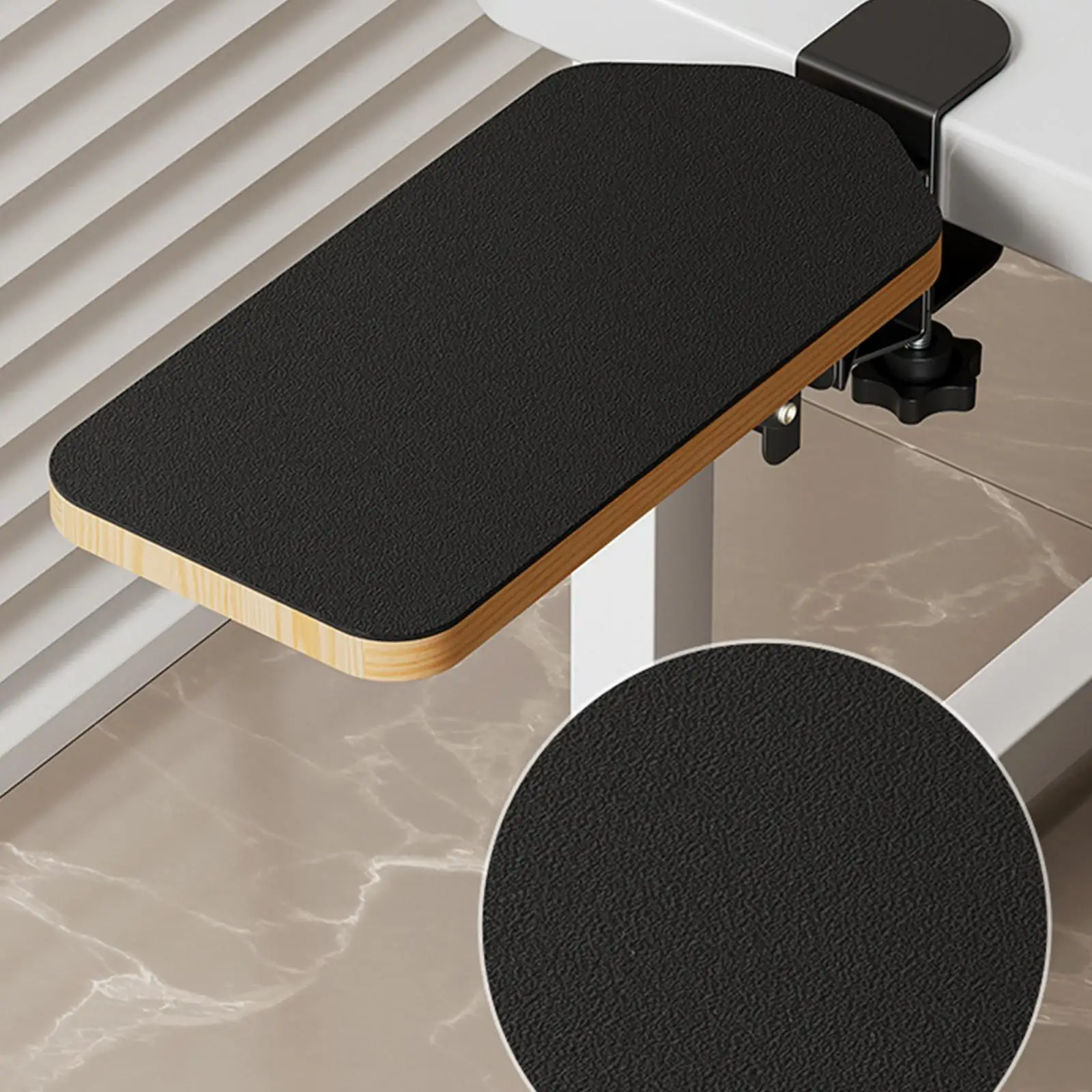 Desk Arm Rest Support Stand Ergonomic Desk Arm Holder Armrest Wrist Elbow Support Board for Gaming Desk Computer Office Home