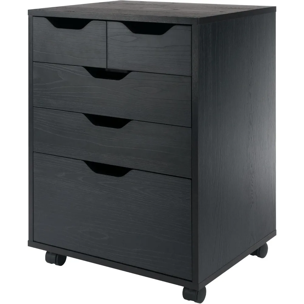 

Convenient Mobile Cabinet with Drawers, Ideal for Organizing Home Office Supplies