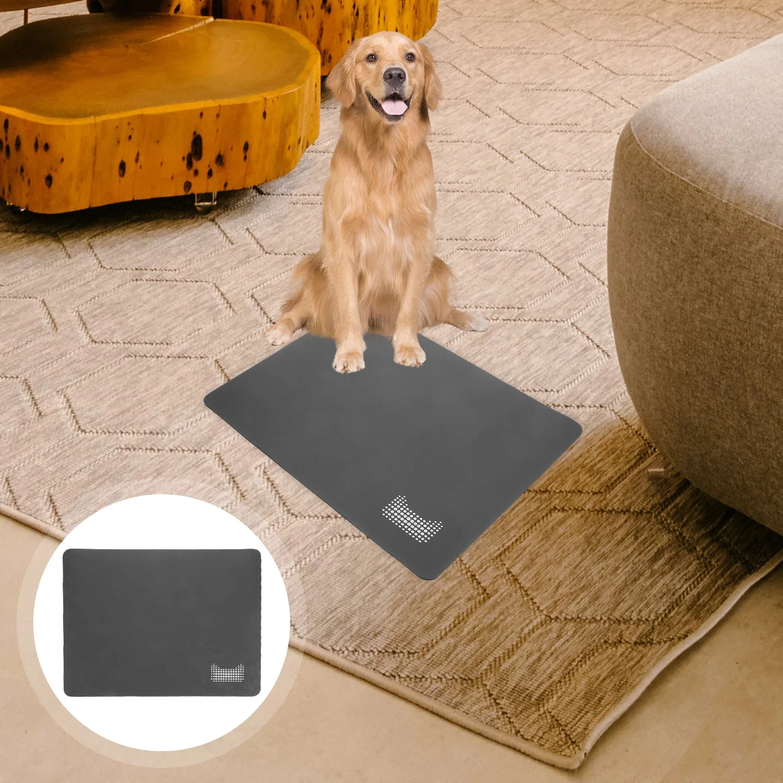 

Lovely Absorbent Anti-Skid Feeding Reusable Thick Floor For Cat Dog Water Household Decorative Bowl Cat Food Cushion Dog Bowl
