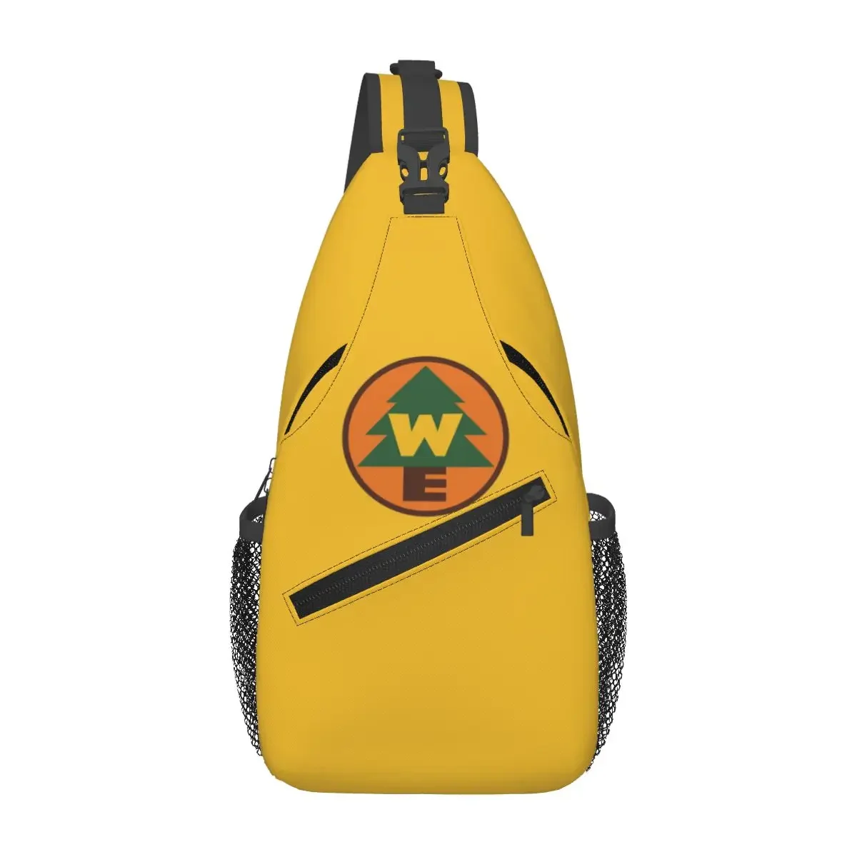 Wilderness Explorer Logo Sling Backpack Sling Bag Hiking Traveling Chest Bag Daypack Men Crossbody Backpack Shoulder Bag Pouch