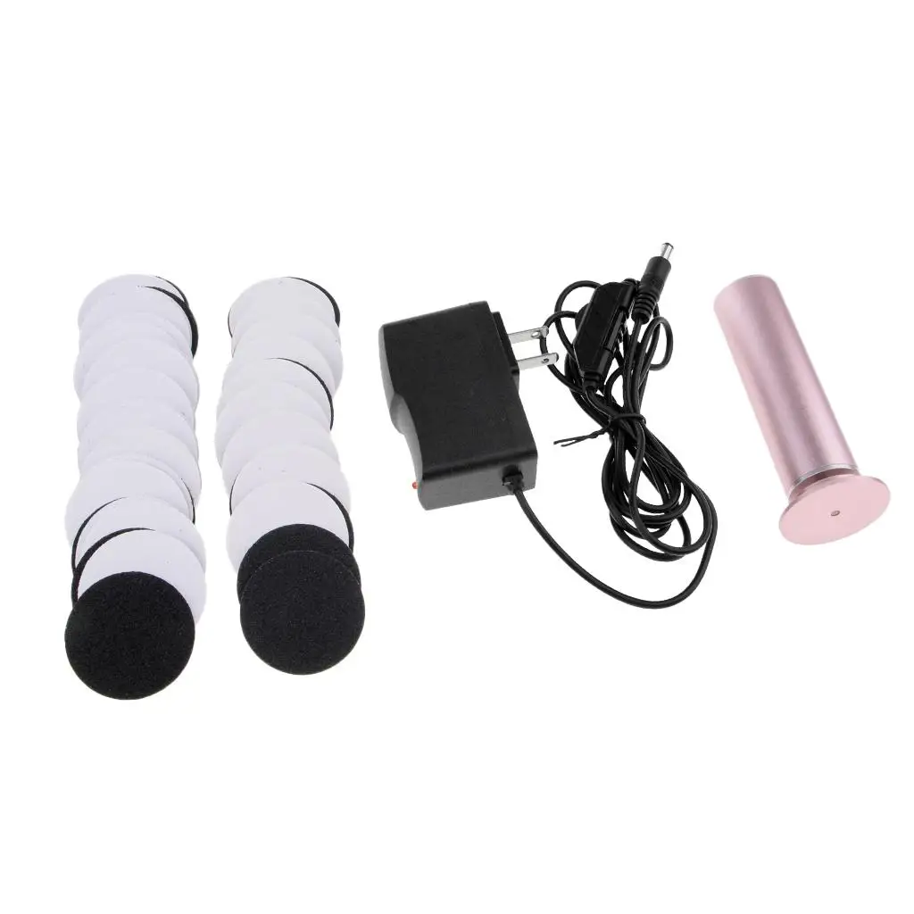 Electronic Smoother Tool Pedicure Rasp File with 60pcs Replacement Sandpaper Discs, Fast Remove Dry Dead