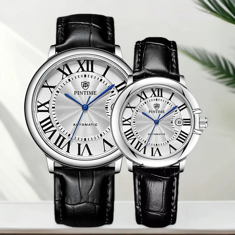 Couple Watch Automatic Mechanical Watches Luxury Advanced Brand Men Women Love Waterproof Stainless Steel Clock Reloj Gift