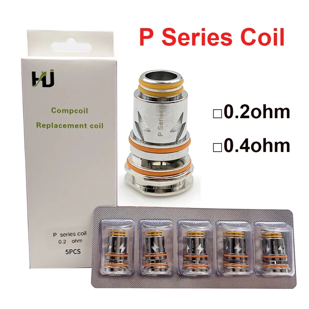 RunVape-aege bissit Pro Kit ، لفائف شبكية ، رأس Geekvape aege Pro ، المسلة 60 Kit ، P Series ، 0.2 أوم ، 0.4 أوم