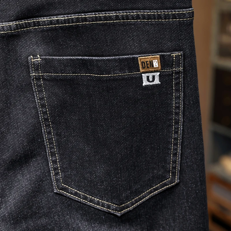 Fashion Designer Men Jeans Retro Black Gray Stretch Slim Fit Vintage Jeans Men Embroidery Casual Leisure Denim Pants Hombre