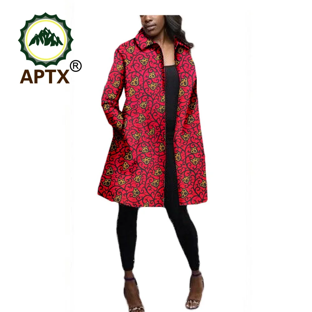 Cappotti Blazer lunghi con stampa africana per donna giacca Casual a maniche lunghe Ankara Top Dashiki abbigliamento donna 1 a722404