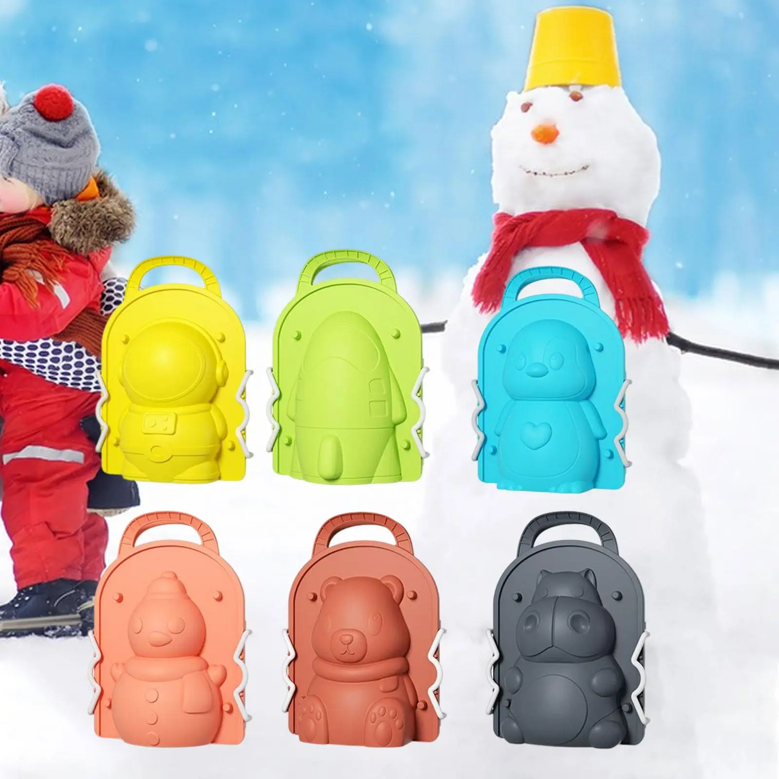 Clip Kit Sand Toy Clamps Tool with Handle Snow Tool Kit Sandball for Adults