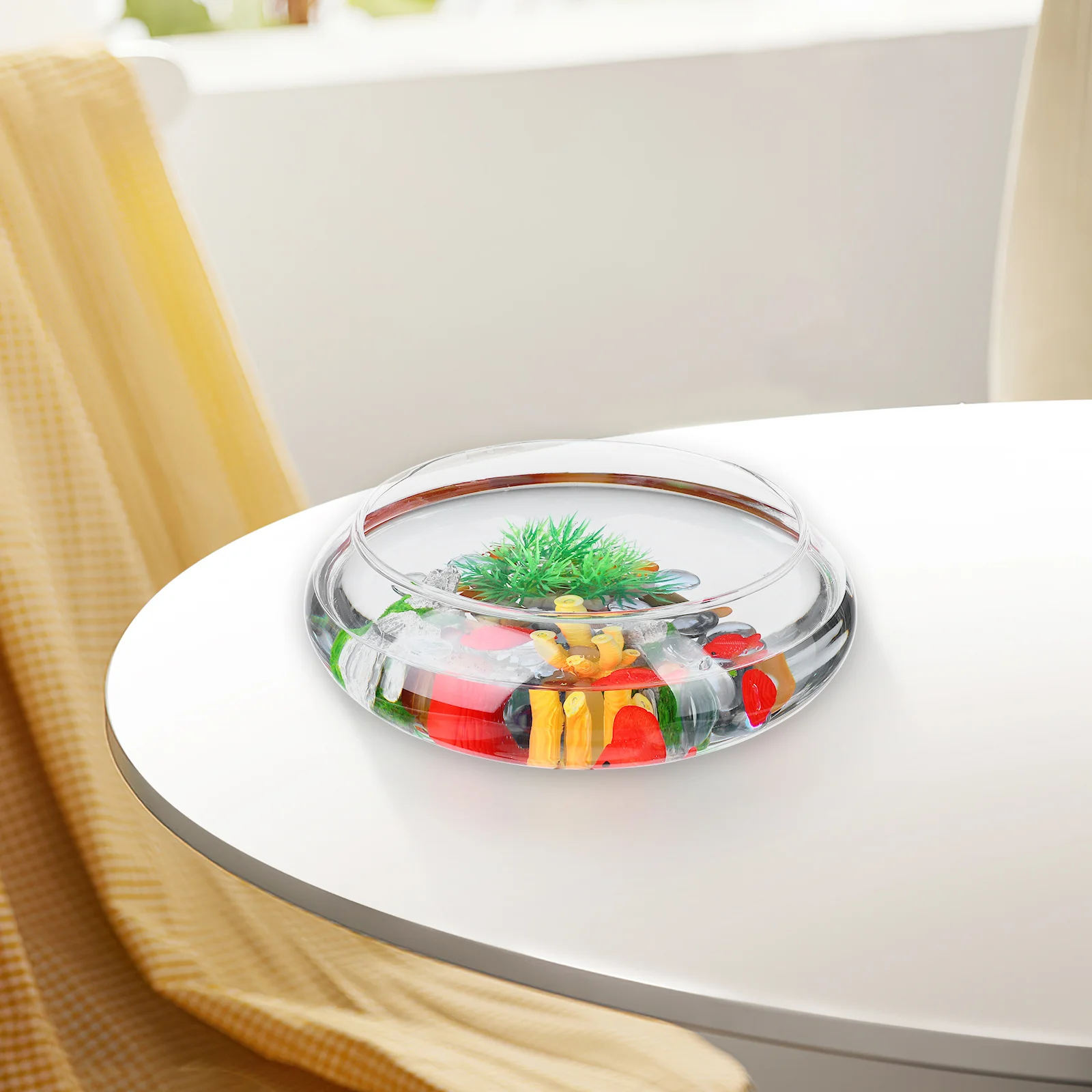 

Glass Succulent Planter Pot Small Clear Simple Container for Home Desk Office Decoration Water Lily Flower Pot