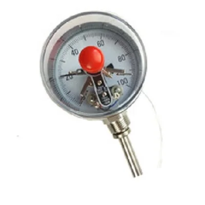 

Electric Contact Bimetal Thermometer WSSX-411 Radial Type Temperature Control Metal Thermometer