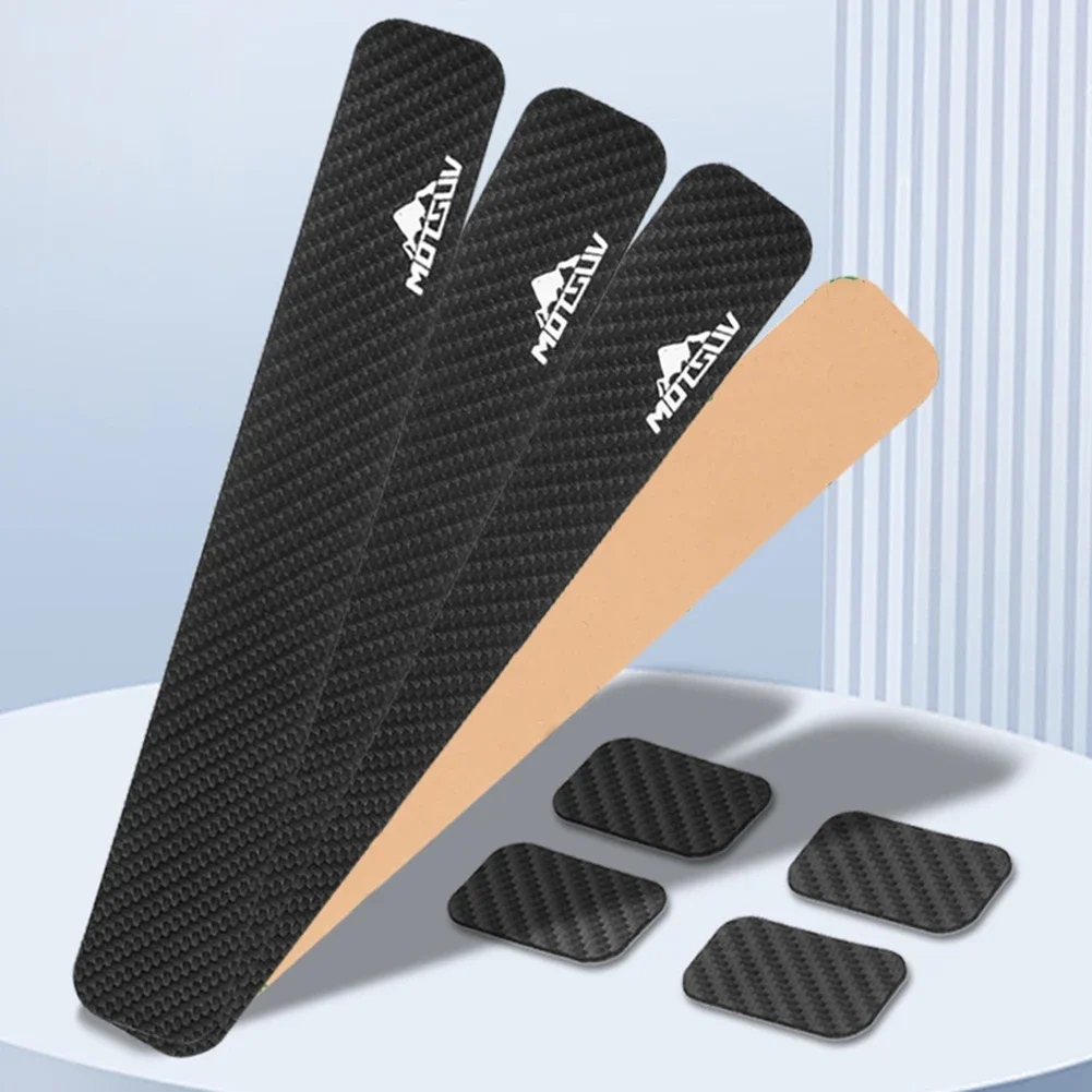 

1 комплект, наклейка на защита велосипедной цепи, ПВХ, текстура из углеродного волокна для рамы, защита от царапин, аксессуары из углеродного зерна