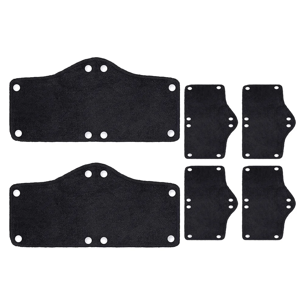 6 Pcs Hat Liners Sweat Protection Hard Sweatband for Men Breathable Pad Bike Protector Black Polyester Man