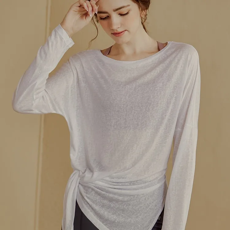 

Summer Yoga Shirts & Blouses Fitness Sport Running T-shirt Women's Gym Clothing Female Short Sleeve Workout Sporty Woman Top