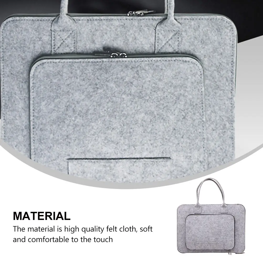 

Laptop Bag Computer Handbag Tablet Storage Business Briefcase Notebook Container Anti Shock Wear Resistant Lightweight Ultra