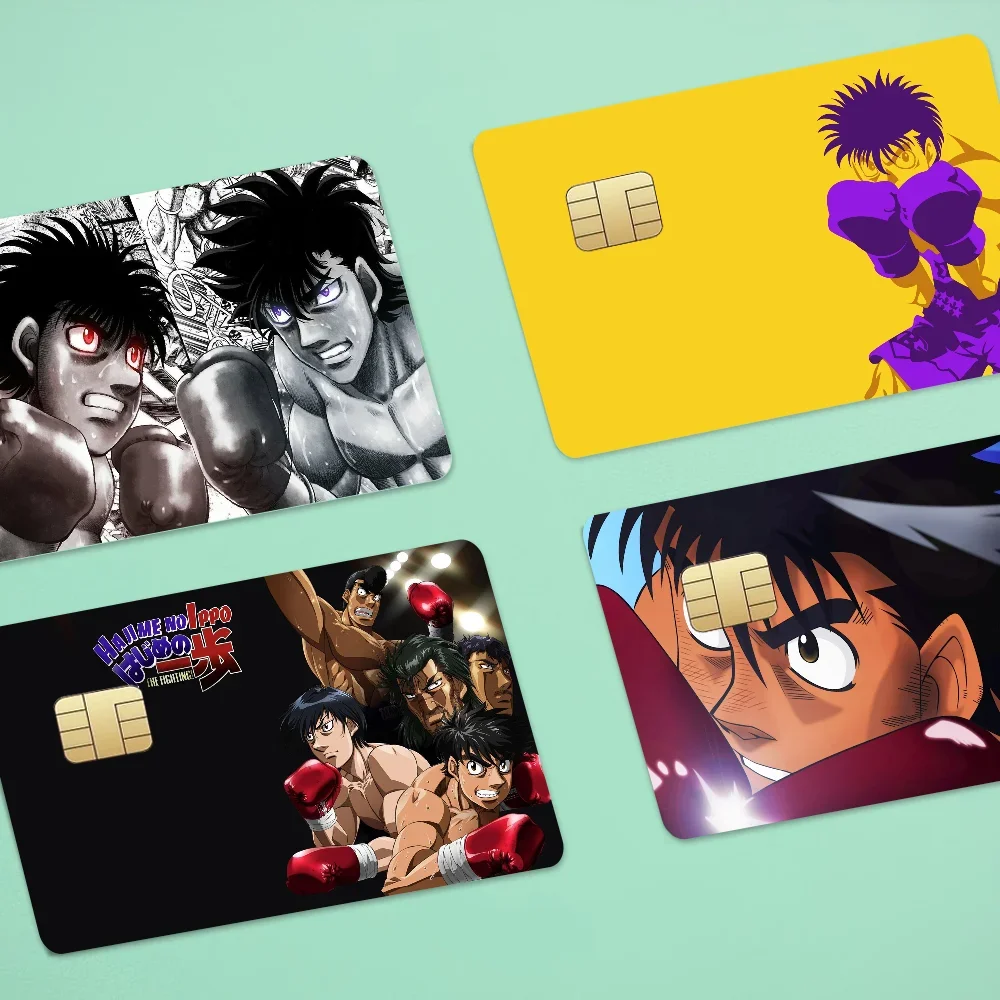 Hajime No Ippo Anime Poker Sticker Film Tape Skin For Credit Card Debit Card Cartoon Waterproof Stickers Small Chip