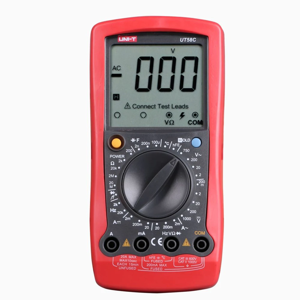 UNI-T UT58A UT58B UT58C UT58D UT58E Digitale Multimeter Stroom Spanning Weerstand Capaciteit Frequentie Temperatuur Tester