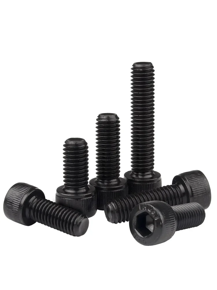 1~20szt M3 M4 M5 M6 M8 M10 M12 Stal stopowa czarna klasy 12.9 DIN912 Śruby z łbem sześciokątnym z gniazdem sześciokątnym Śruby z łbem imbusowym Długość 30~150mm