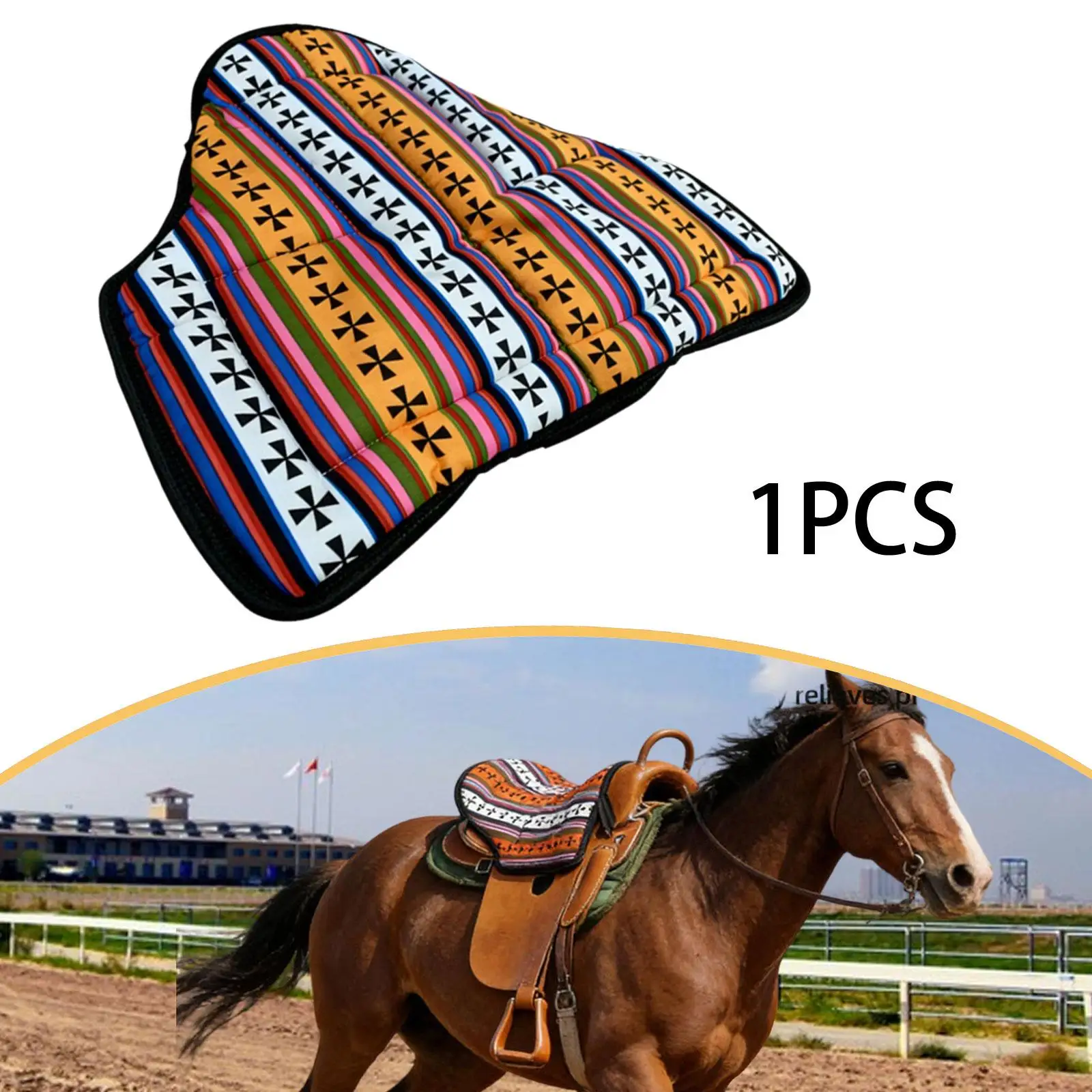 馬用サドルパッド-馬場馬術用サドルクッション-厚手-汗吸収-衝撃吸収-快適