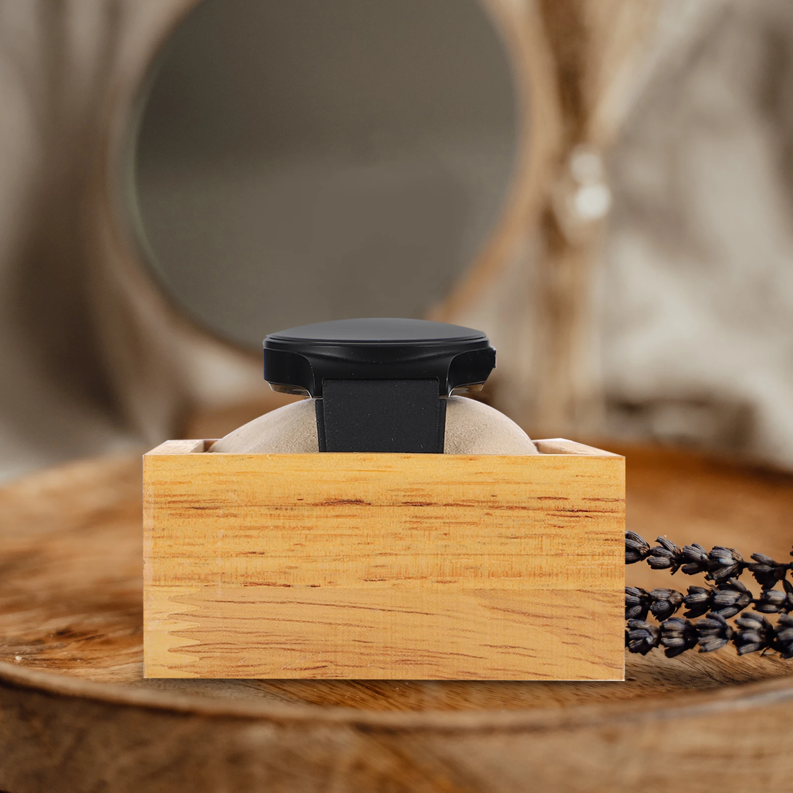 

Display Stand Single Watch Display Rack Bracelet Jewelry Storage Holder Durable Wooden Jewelry Stand With Pillow Scratch
