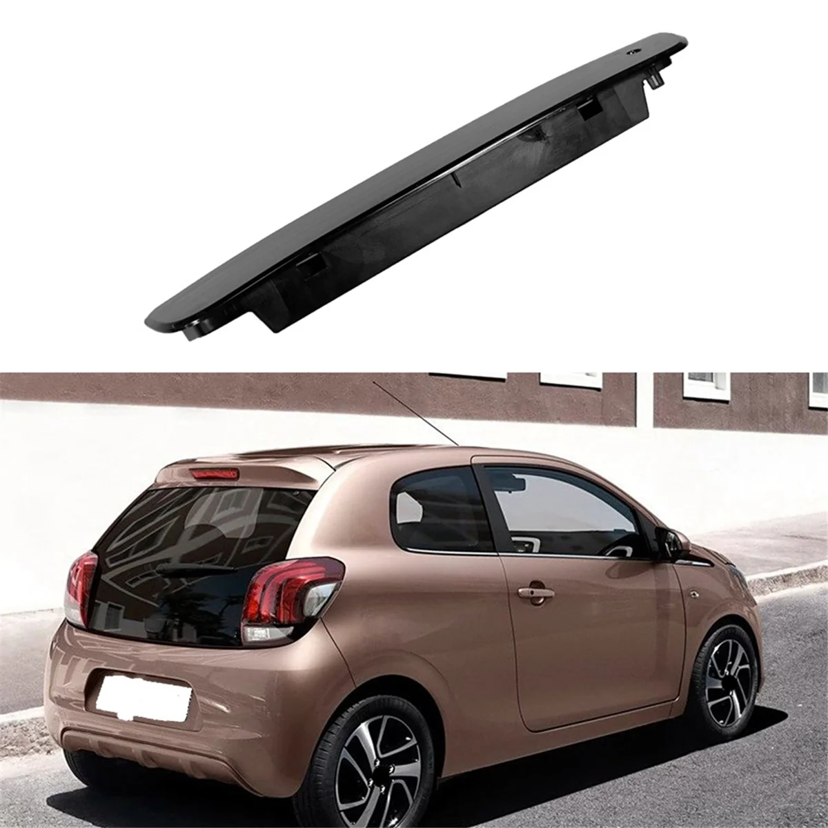 

NEW_Автомобильный третий стоп-сигнал, высокий стоп-сигнал, сигнальная лампа, черный