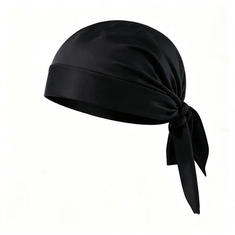 Mesh Durag Cap Breathable Tie Head Wrap Lightweight Stretchy Skull Hat For Sports Cycling Daily Wear
