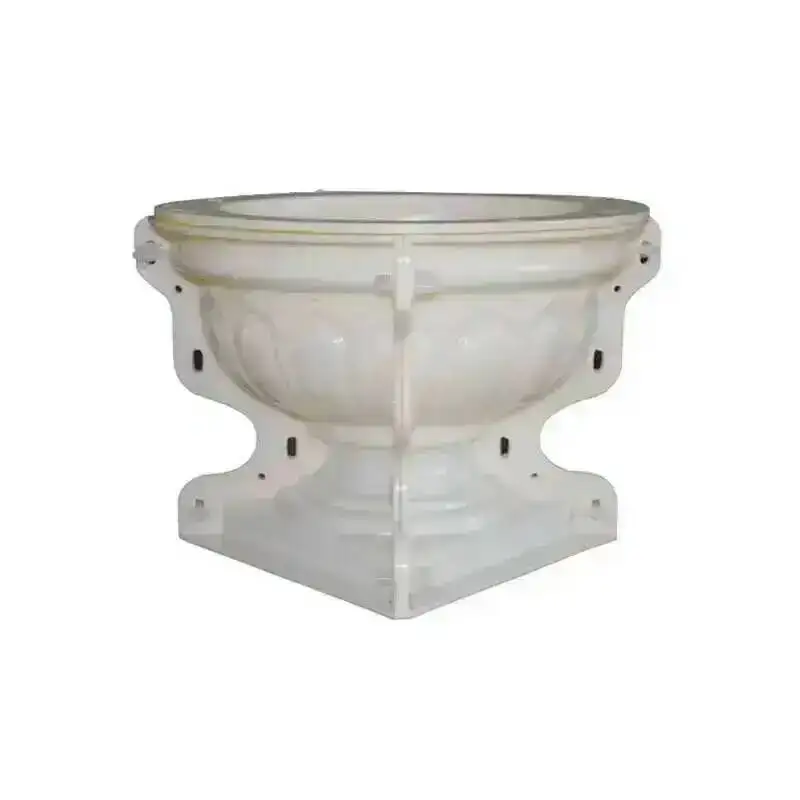 Pot Building Cement Roman Garden Flower European Mold Home Gardening Fence DIY Round Garden Vase Flower Pot Concrete Mold
