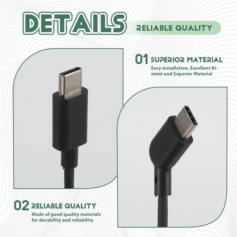 AED7-120CM Data Cable Coaxial Cable Smart AR Glasses Accessories For Xreal Rokid Viture Rayneo Air AR Glasses Accessories
