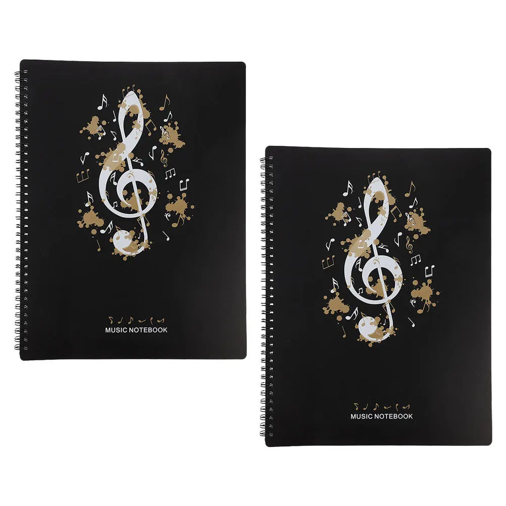 

2pcs A4 Sheet 30 Pages Thickened Transparent Inserts For Piano Storage Organizer Flat Marching Flip