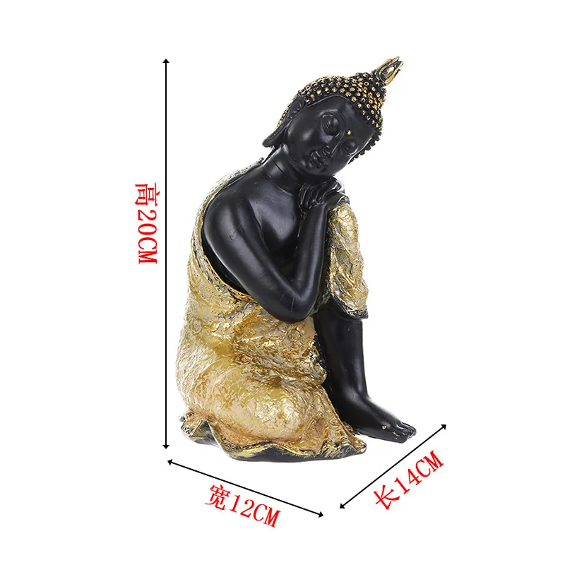 

Resin Buddha statue, Southeast Asian style home decor, Thai style restaurant entrance