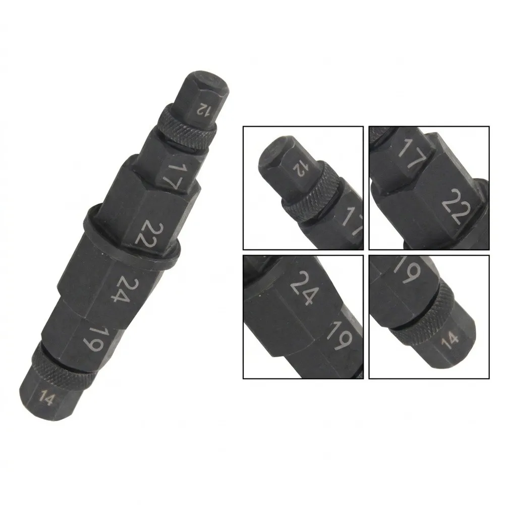 1PC Motorcycle Hex Allen/ Axle Spindle Socket Adapter Tool Tire Removal Tool Carbon Steel Construction Simple Operate