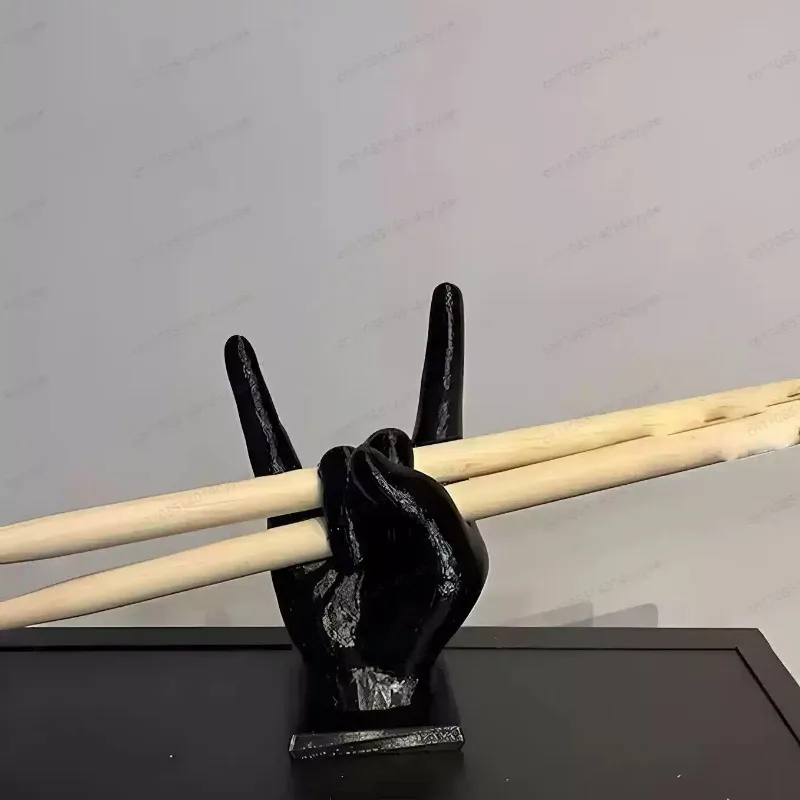 

Drum Stick Stand Creative Drumsticks Display Stand Resin Rock Hand Drumstick Holder Home Decoration Funny Gift for Drummer