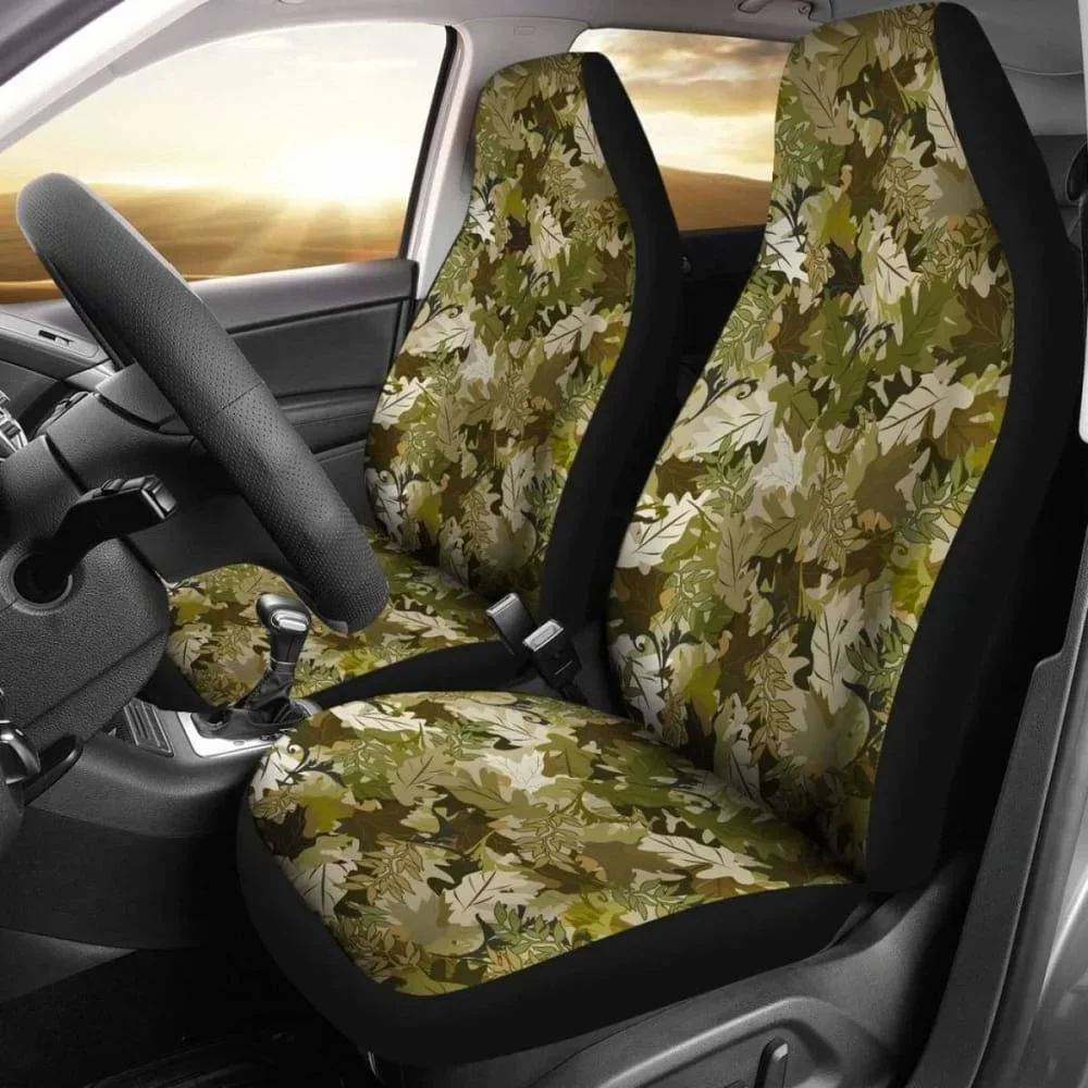 

Car Seat Covers Camo Pattern 01,Pack of 2 Universal Front Seat Protective Cover