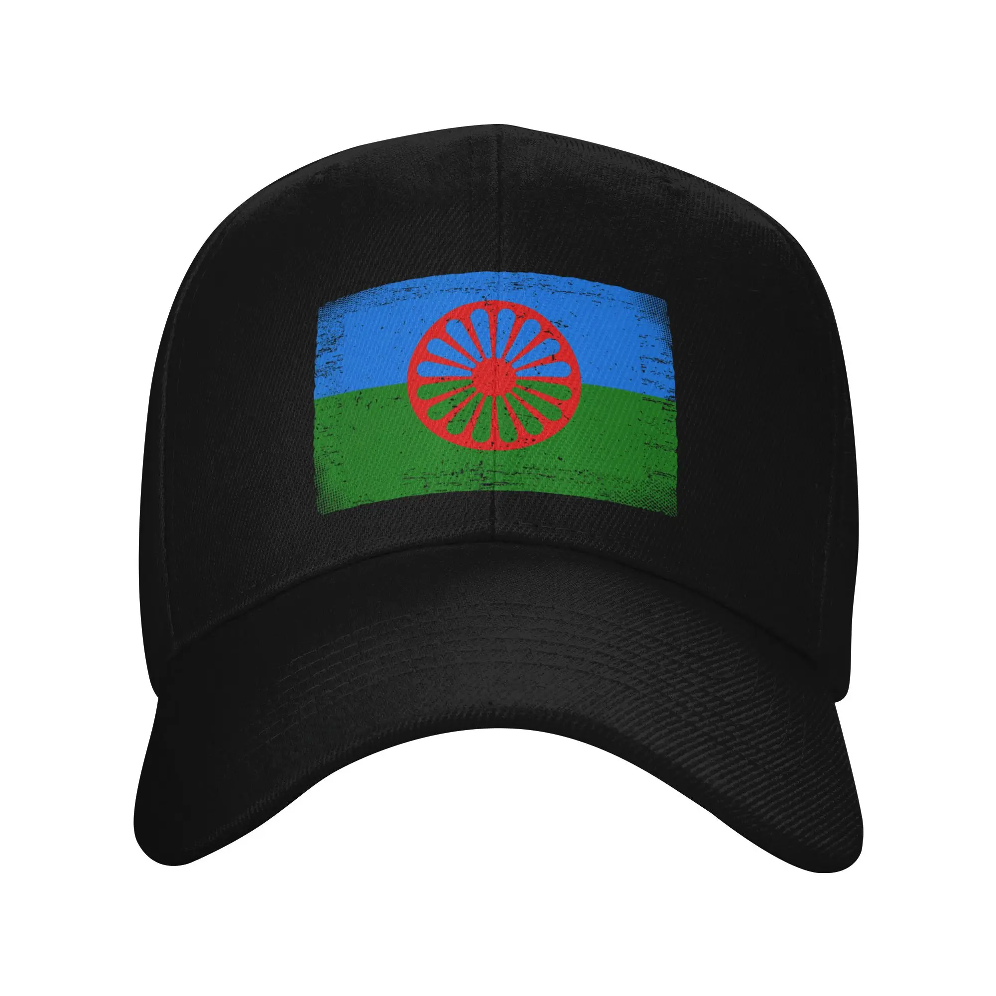 Romani Flag Gypsy Flag Baseball Cap  Design Print Hip Hop Hats Spring Couple Women Running Hippie Snapback Cap