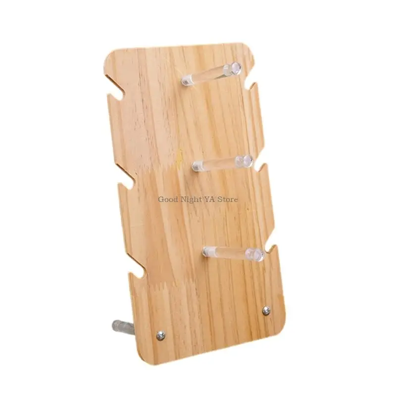 

Wooden Organiser Stand Bracket For Eyeglasses Small Accessories Multipurpose