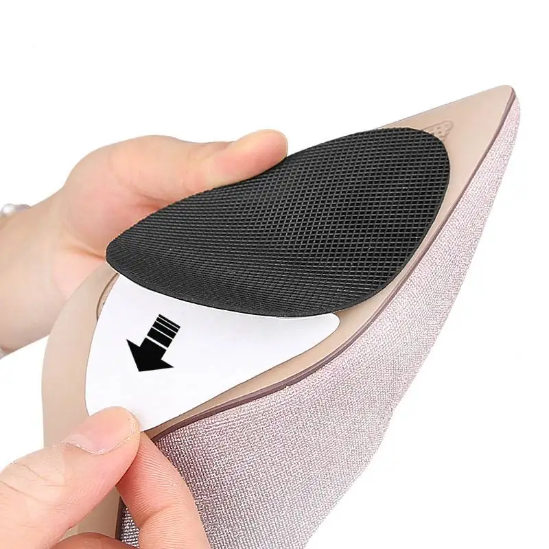 1Pair Grip Stickers Pads Anti-Slip Self Adhesive Rubber Shoes High-Heeled Sole Protector Cover Insoles Shoe Cushion Foot Care