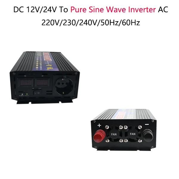 3000วัตต์อินเวอร์เตอร์เพียวไซน์เวฟจากโรงงาน Zhixian DC 12V 24V 48vTo AC 220V 230V 240V 50Hz 60Hz