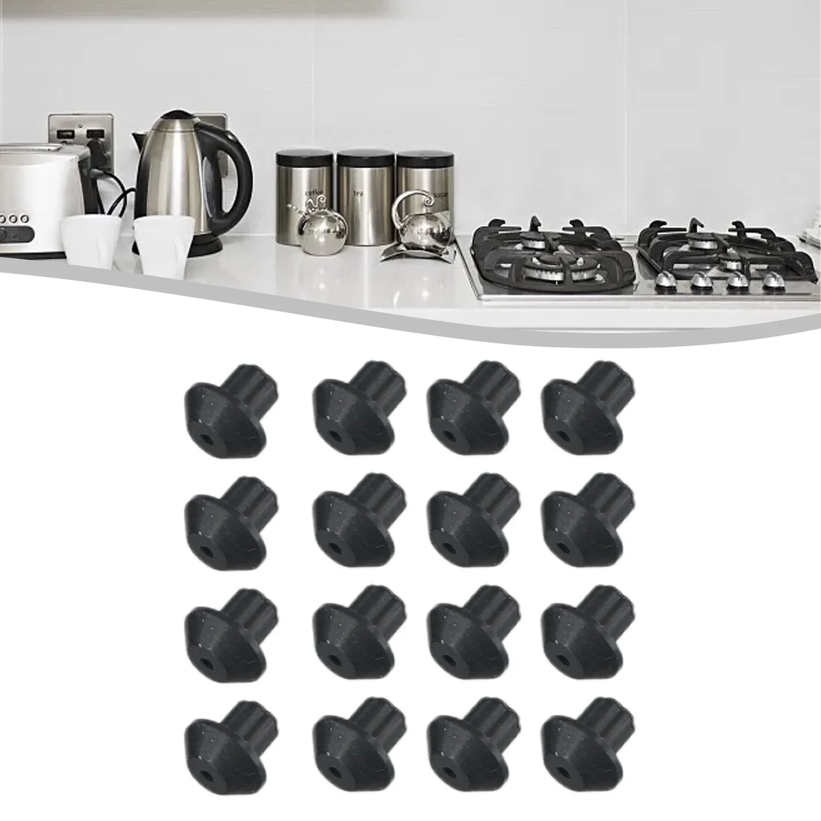 High Quality Gas Range Kitchen Rubber Feet For Gas Range Practical Cooking Appliances Grate Foot Pad For Kenmore