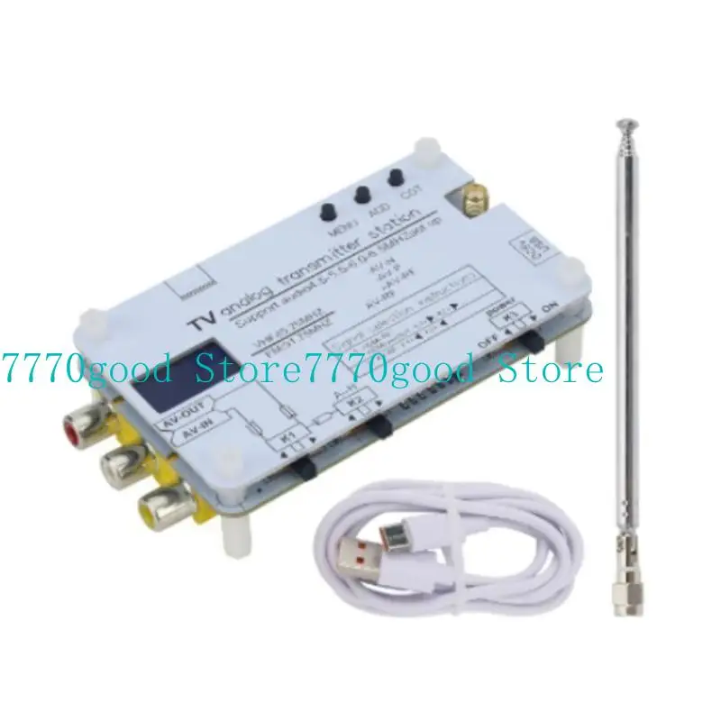 

652F Portable Home Analog Transmitters Station Supports Global TVs FM Transmitters 10-20m/32.8-65.60ft Transmission