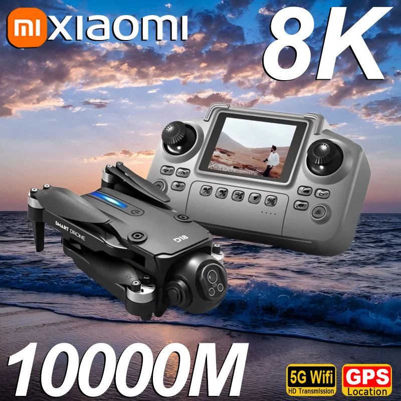 Xiaomi D18 Drone 8K Antenna HD Doppia Fotocamera Fotografia Intelligente Evitamento Ostacoli Brushless Potenza 5G WIFI GPS Ritorno VR Drone